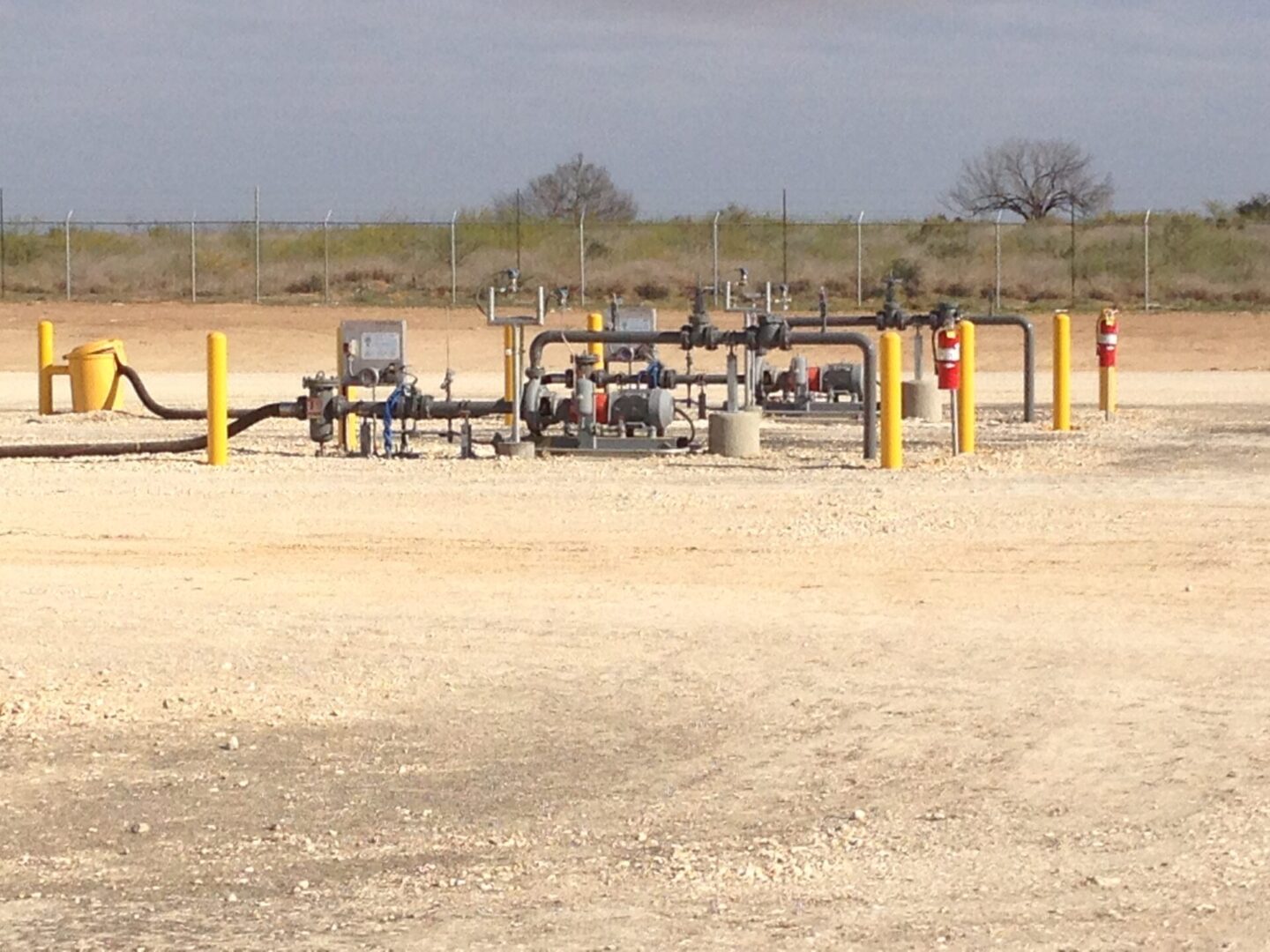 A gas pipeline in the middle of nowhere.